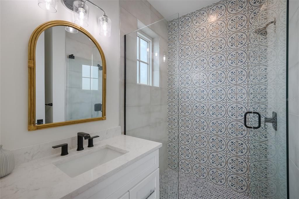 Bathroom, Glass Shower, Interior