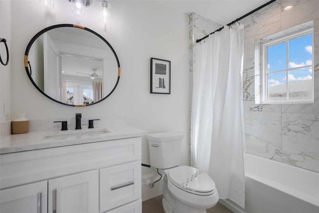 Bathroom, Interior, Marble Walls