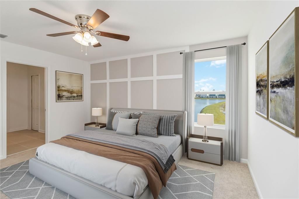 Bedroom, Interior, Water