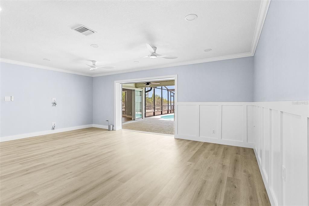 Empty room, Interior, Wood Texture Flooring
