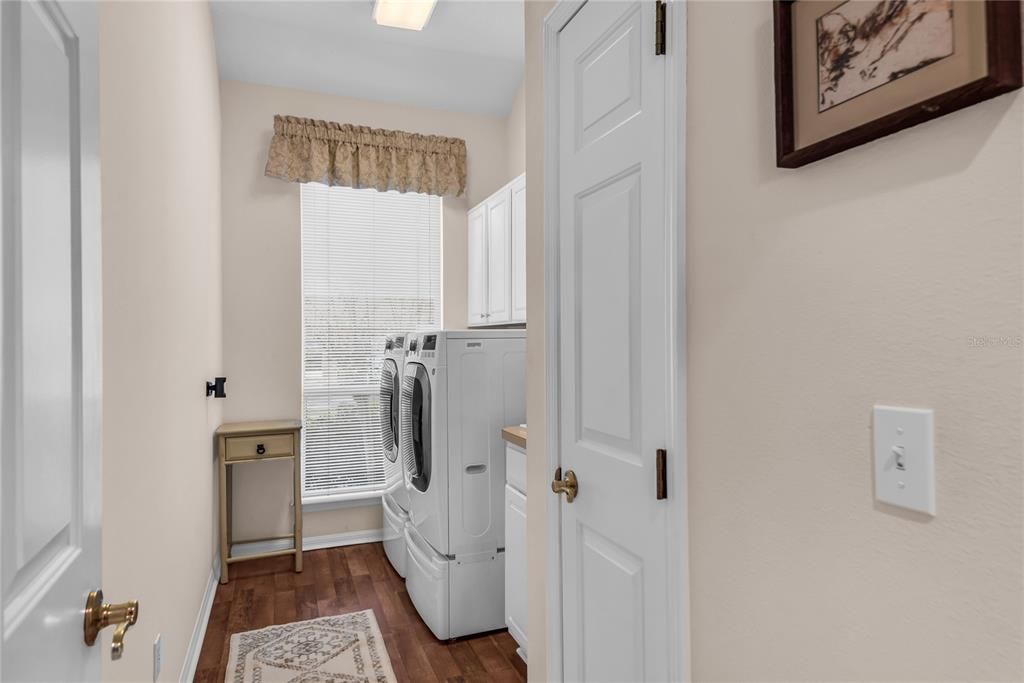 Interior, Washer, Wood Texture Flooring
