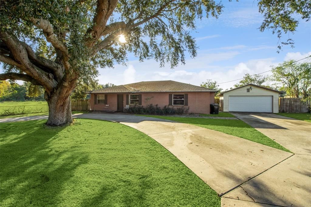 Backyard, Detached Garage, Exterior