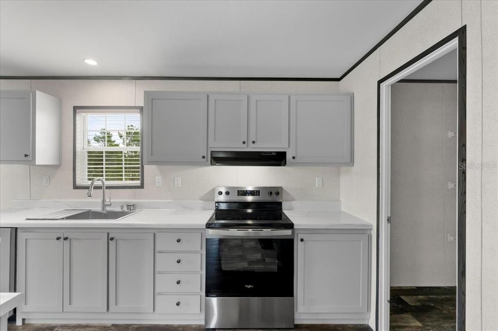 Interior, Kitchen, Recessed Lighting, Stainless Steel Appliances