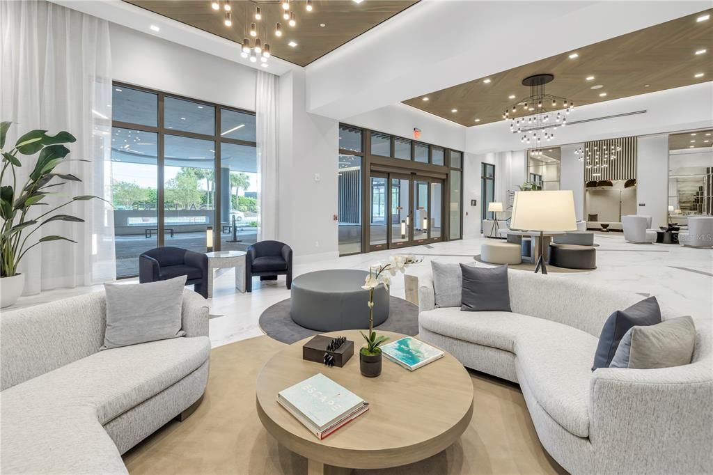 Interior, Living room, Pendant Lights, Recessed Lighting, Wood Texture Flooring