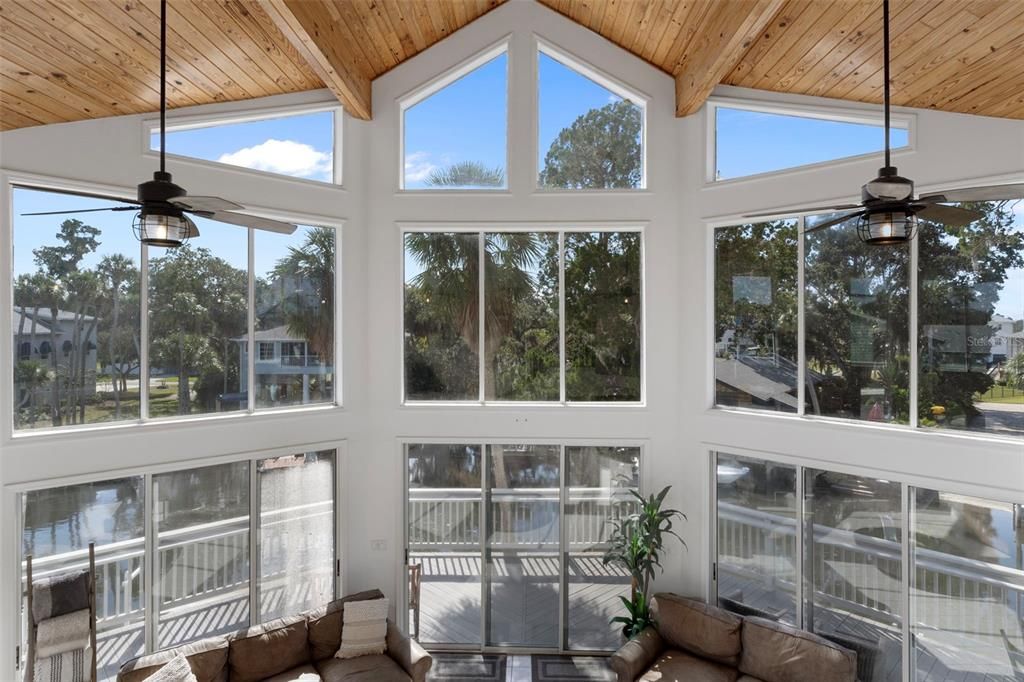 Interior, Sun Room, Wooden Beams, Wooden Ceilings