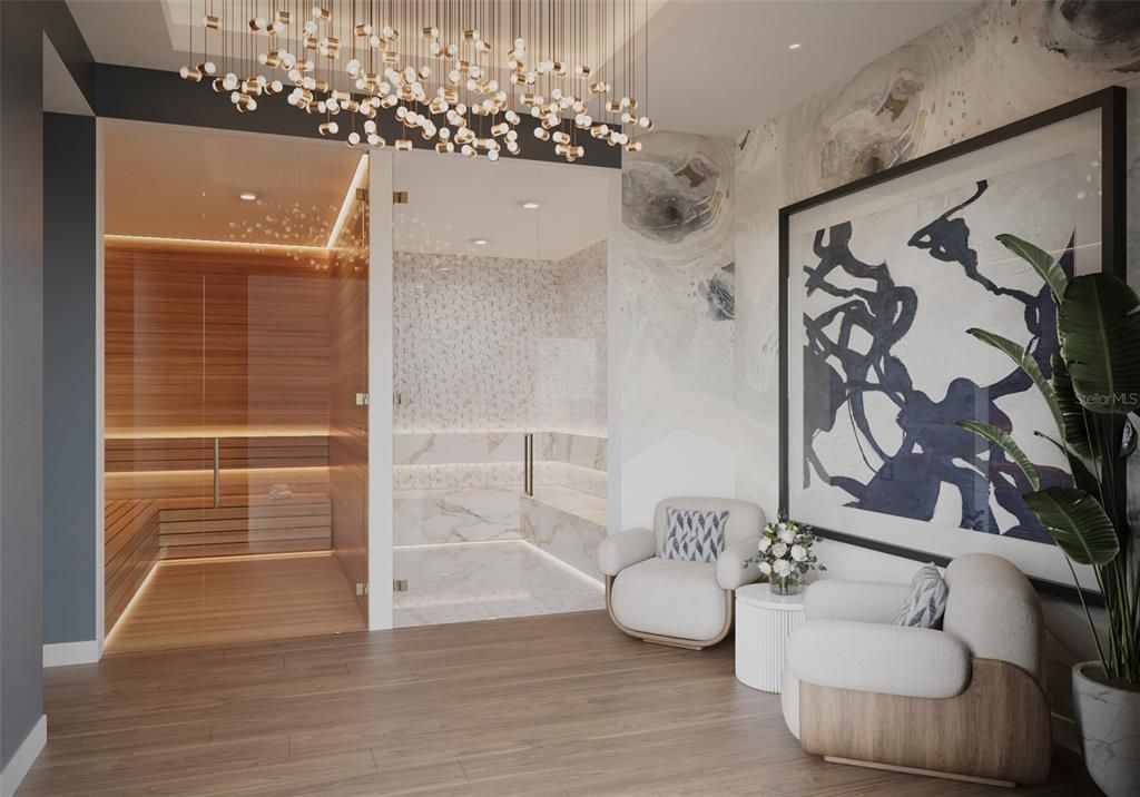 Interior, Pendant Lights, Recessed Lighting, Sauna Room