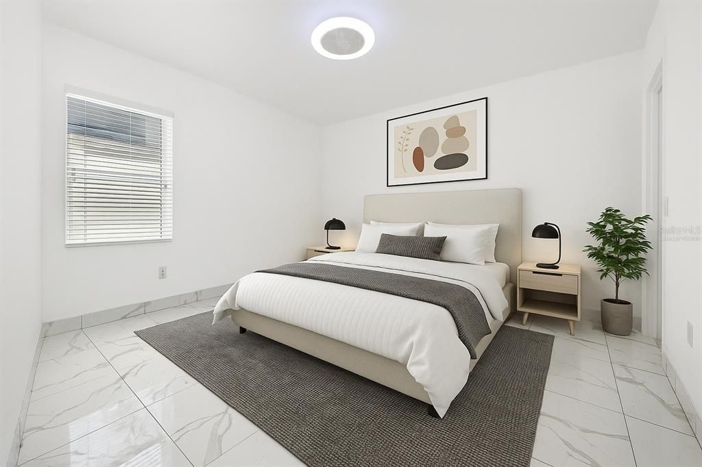 Bedroom, Interior, Marble