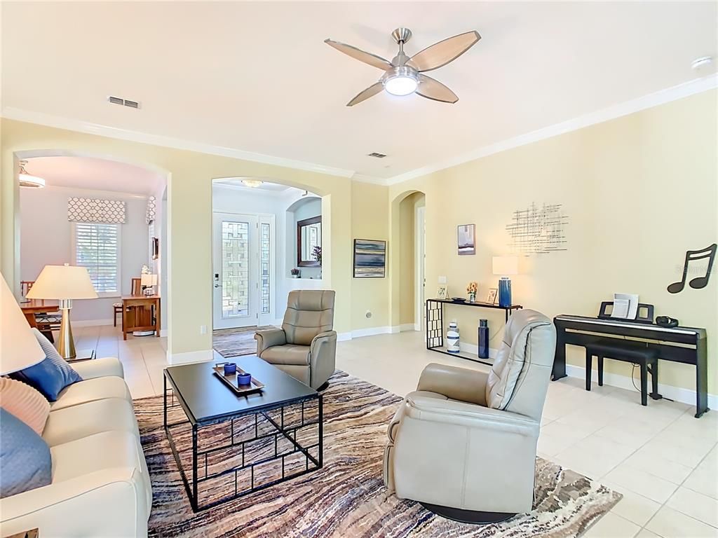 Interior, Living room, Piano