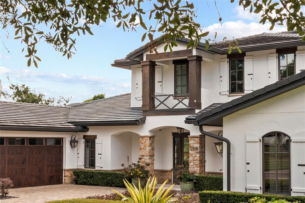 Attached, Exterior, Facade, Spanish Mediterranean