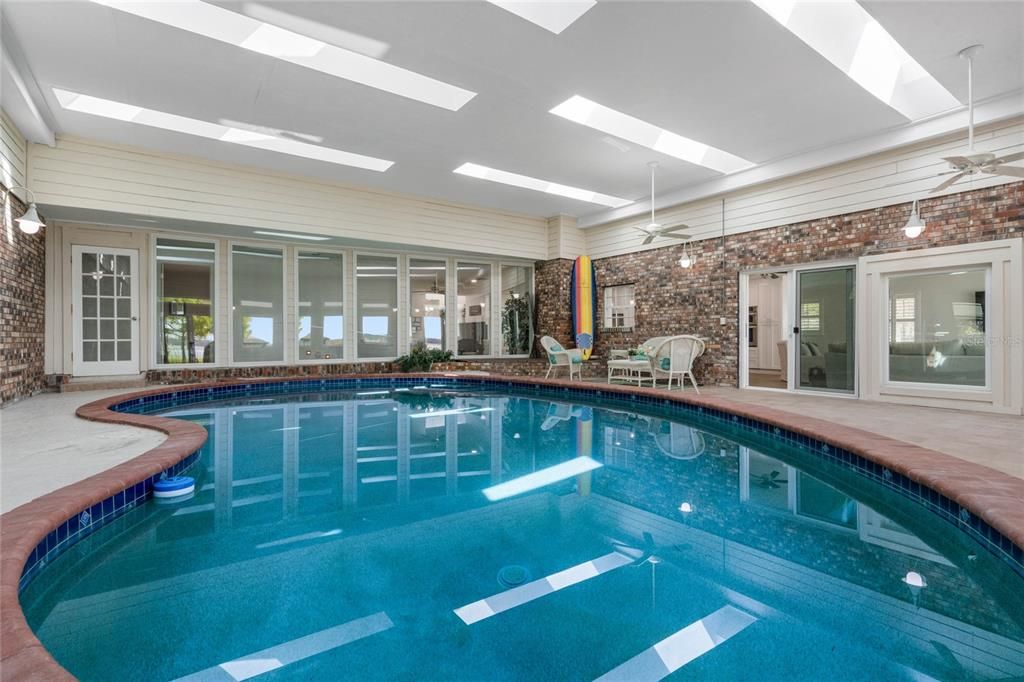Interior, Pool, Stone Walls
