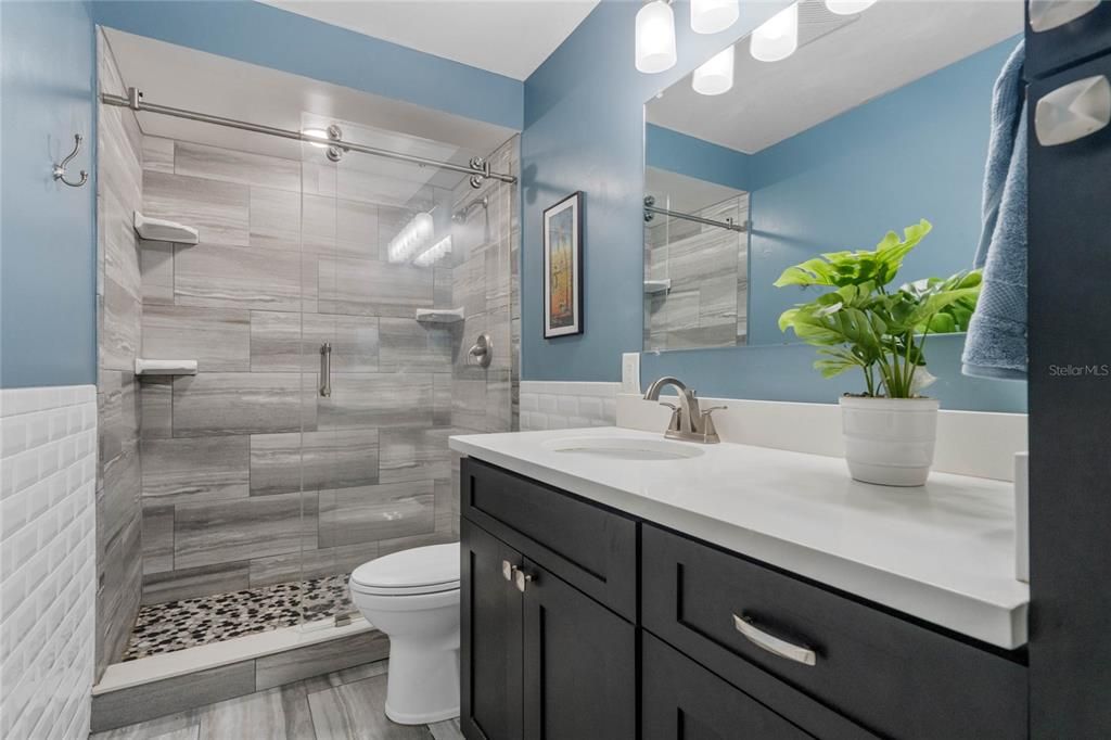 Bathroom, Glass Shower, Interior