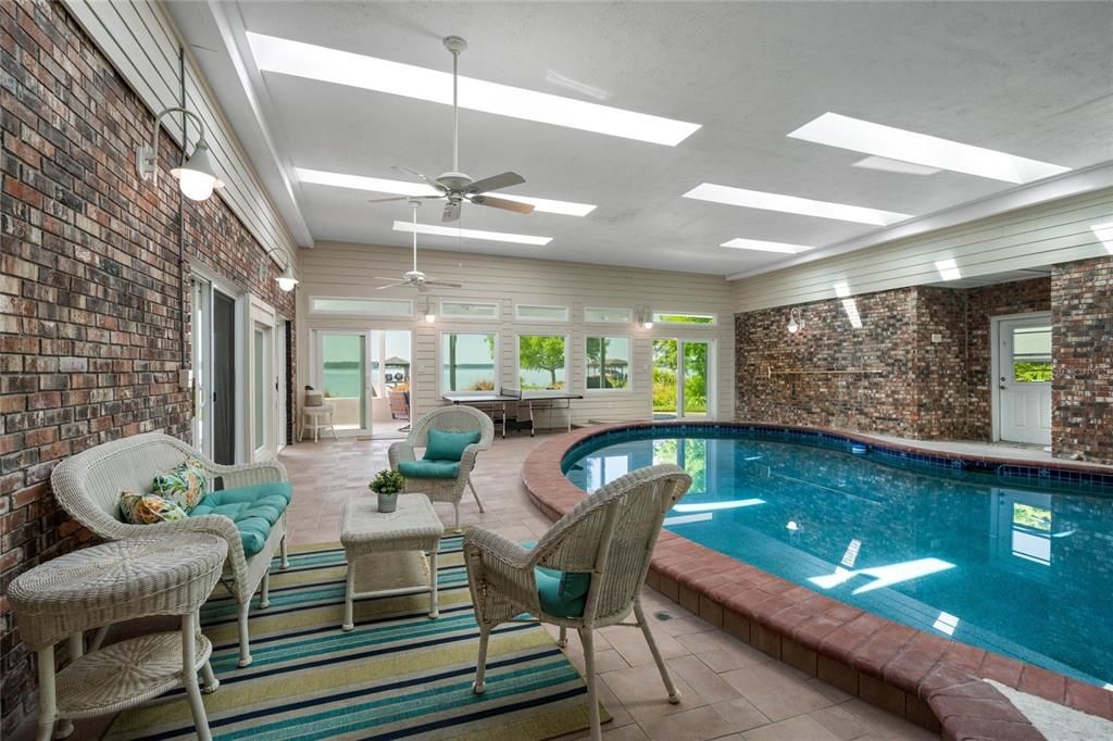 Interior, Pool, Stone Walls