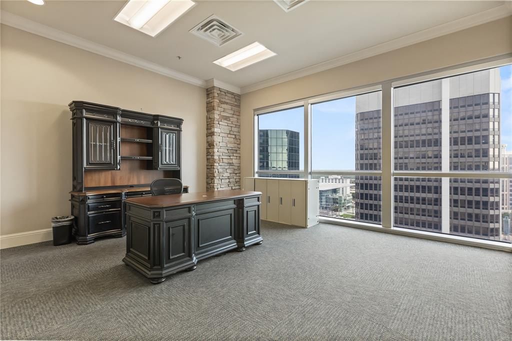 Home Office, Interior, Recessed Lighting