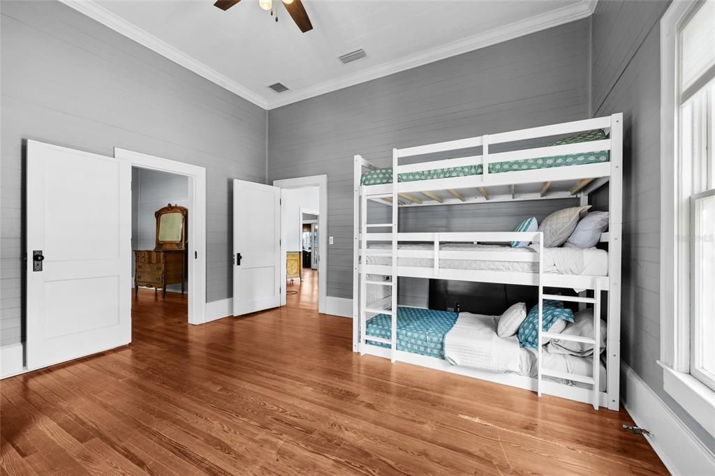 Bedroom, Interior, Wood Texture Flooring