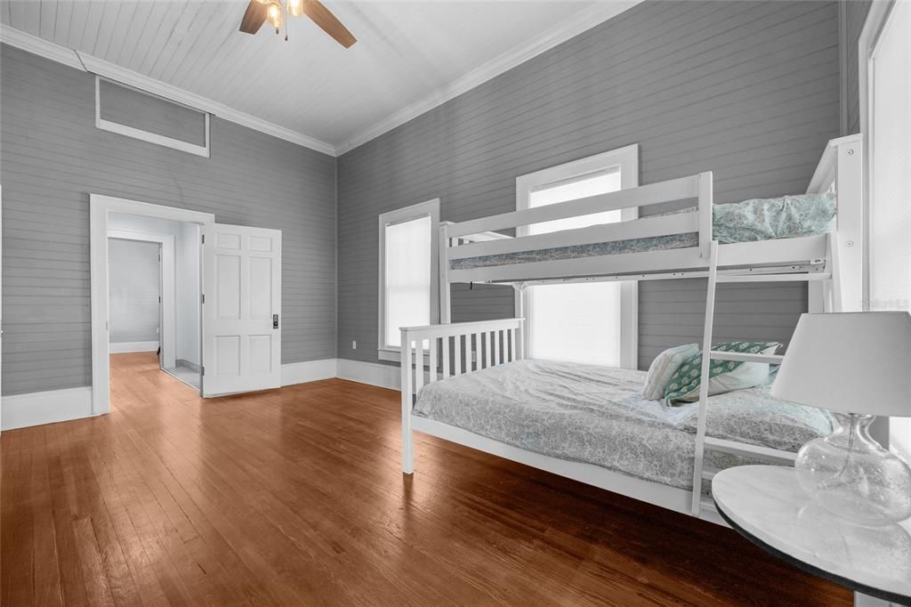 Bedroom, Interior, Wood Texture Flooring