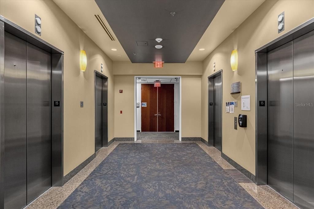 Elevator, Interior, Recessed Lighting