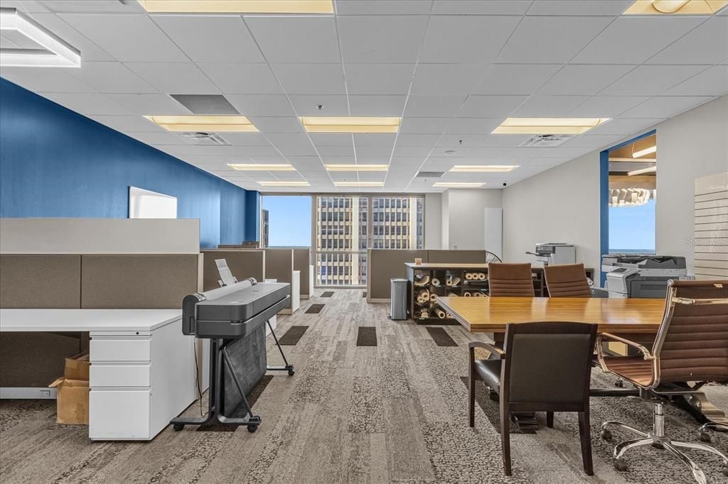 Home Office, Interior, Recessed Lighting