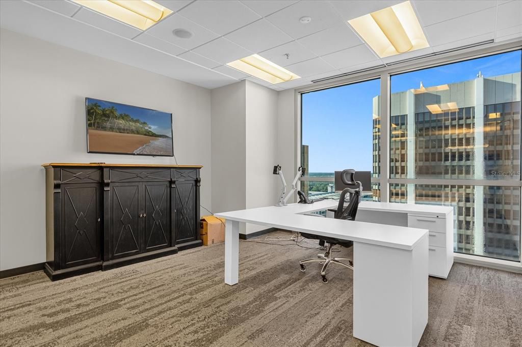 Home Office, Interior, Recessed Lighting