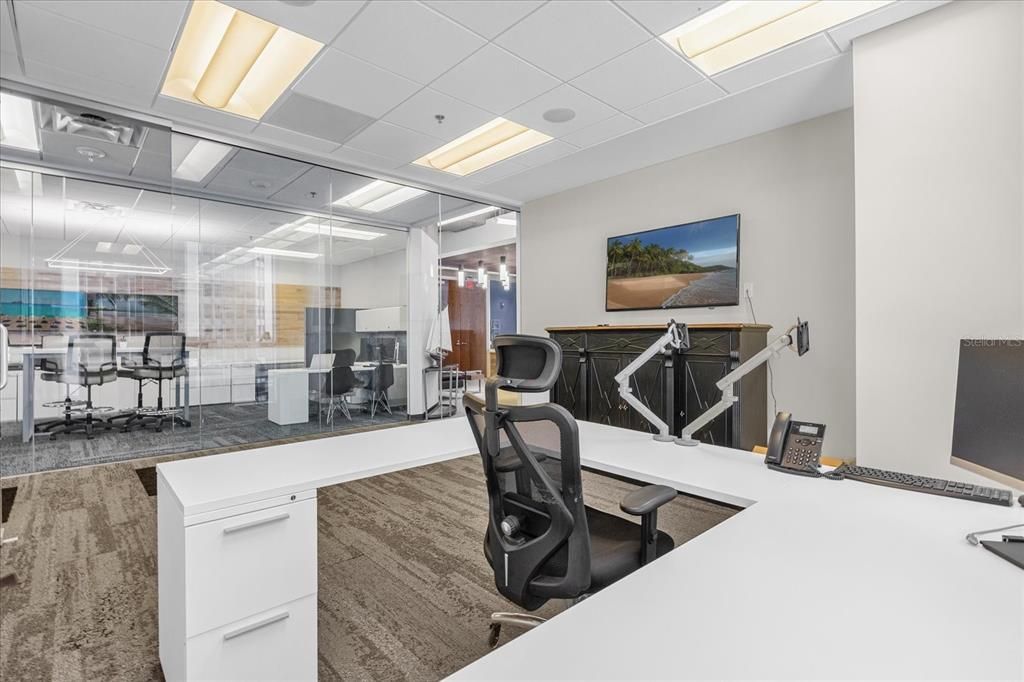 Home Office, Interior, Recessed Lighting