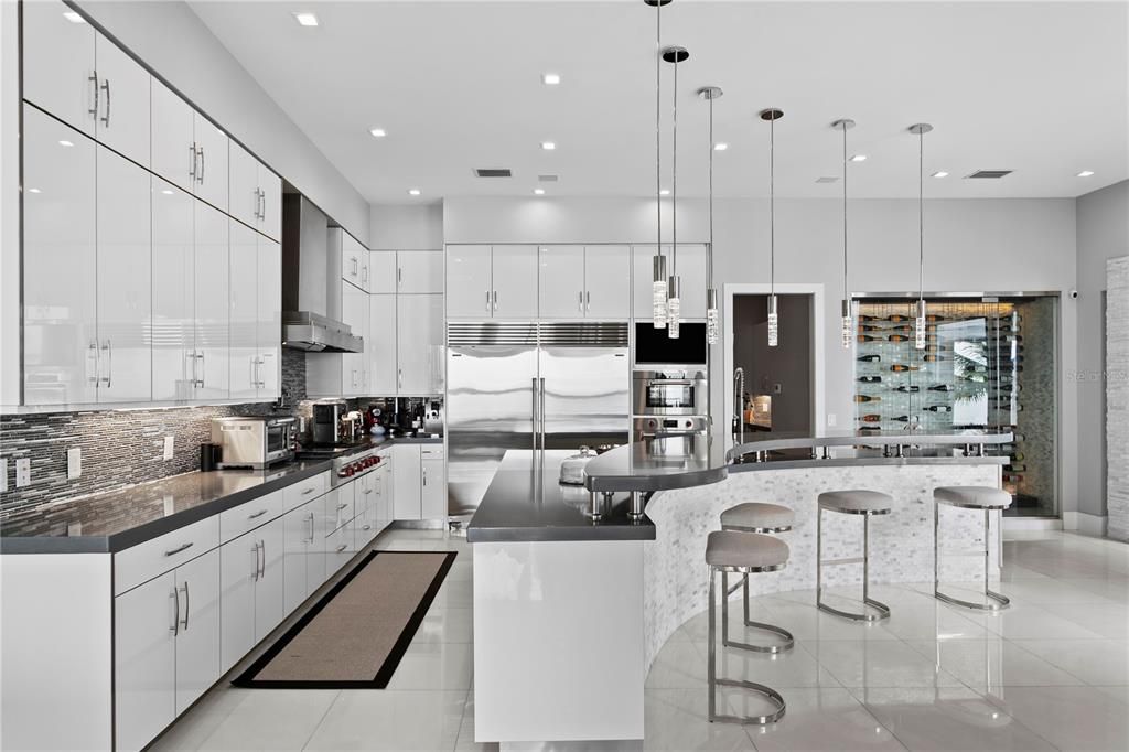 Interior, Kitchen, Pendant Lights, Recessed Lighting, Stainless Steel Appliances