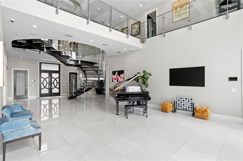 Interior, Piano, Recessed Lighting