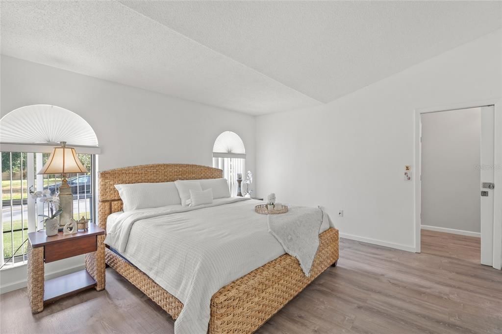 Bedroom, Interior, Wood Texture Flooring