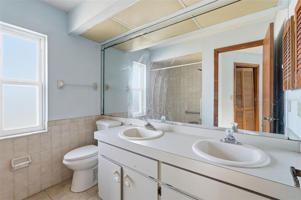 Bathroom, Dual Sink Vanities, Glass Shower, Interior