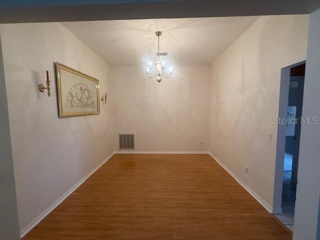 Chandelier, Empty room, Interior, Wood Texture Flooring