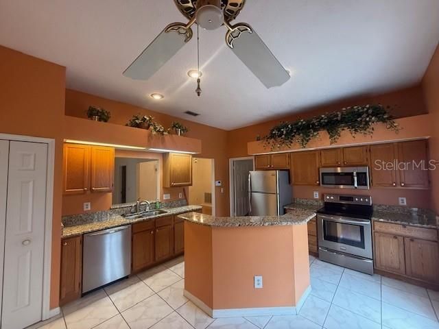 Interior, Kitchen, Recessed Lighting, Stainless Steel Appliances