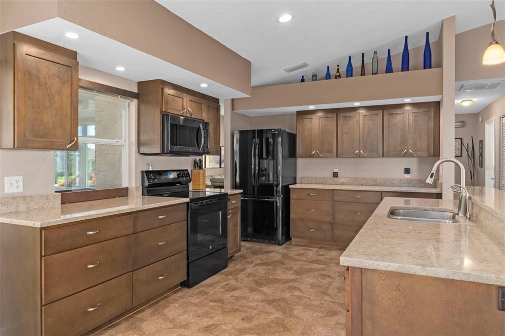 Interior, Kitchen, Pendant Lights, Recessed Lighting