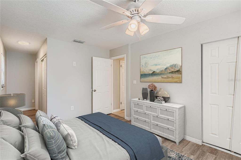 Bedroom, Interior, Wood Texture Flooring