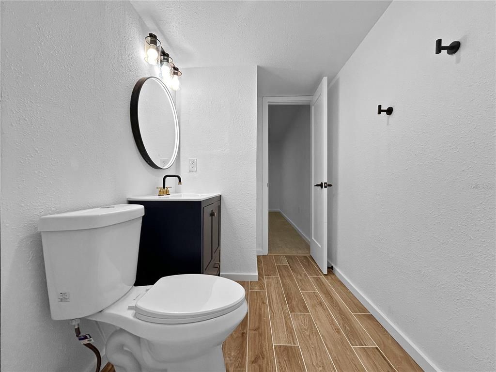 Bathroom, Interior, Wood Texture Flooring