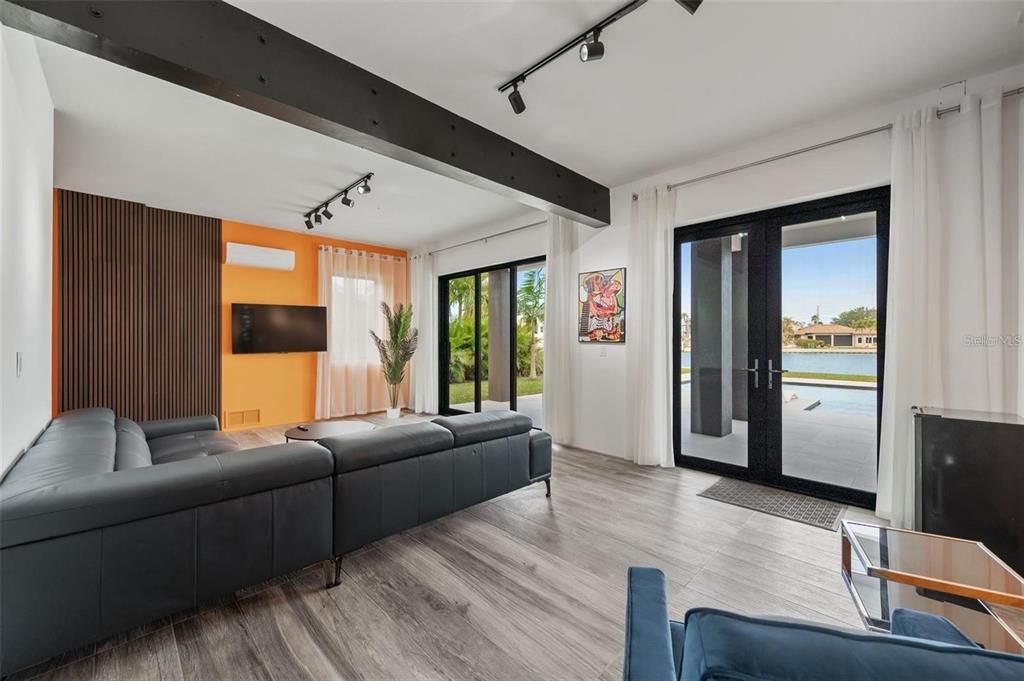 Interior, Living room, Water, Wood Texture Flooring