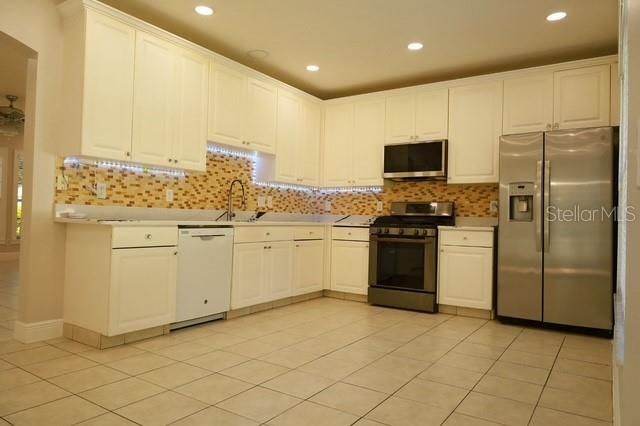 Interior, Kitchen, Recessed Lighting, Stainless Steel Appliances