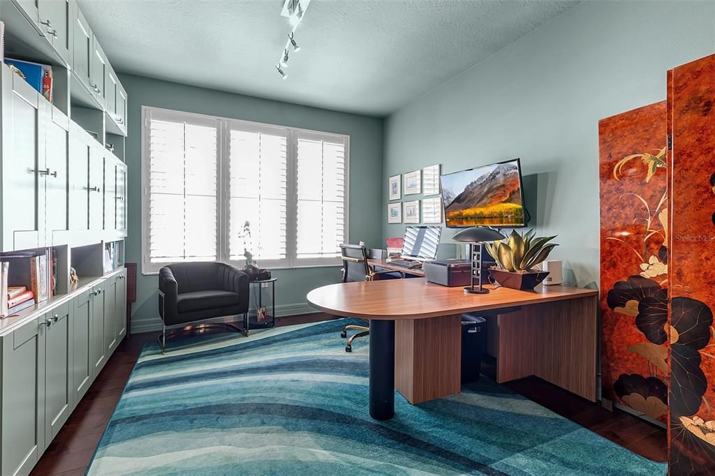 Home Office, Interior, Wood Texture Flooring