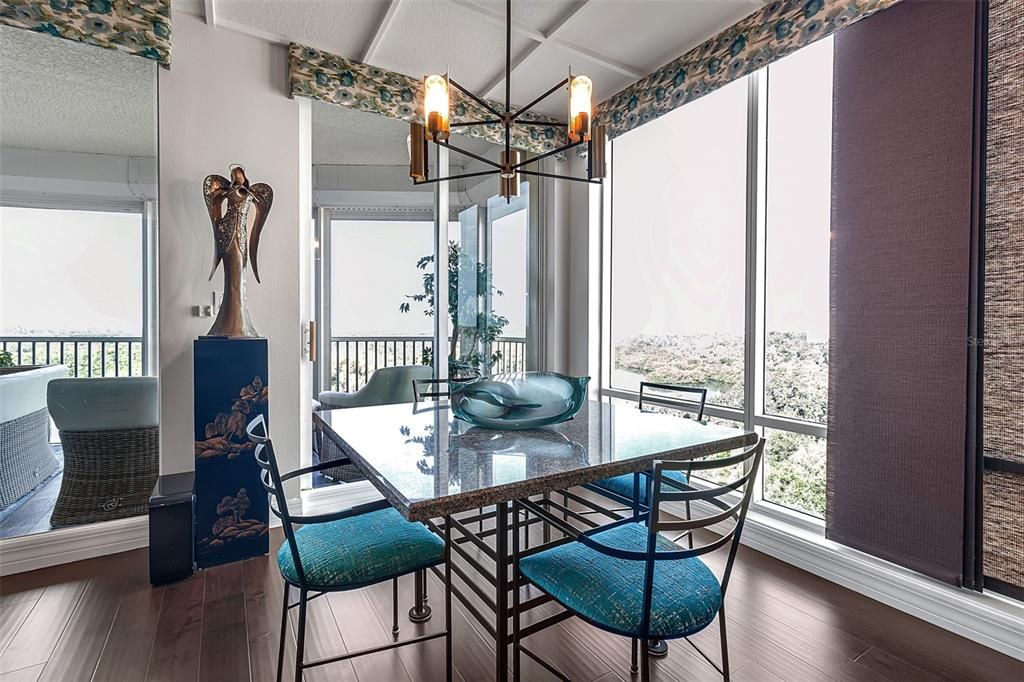 Dining room, Interior, Wood Texture Flooring