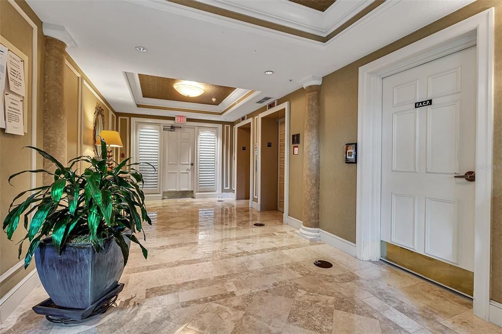 Elevator, Interior, Recessed Lighting