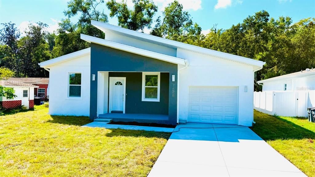 Attached, Backyard, Exterior, Facade, None