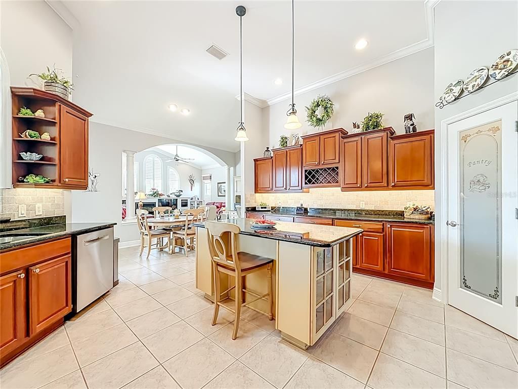 Dining room, Interior, Kitchen, Pendant Lights, Recessed Lighting