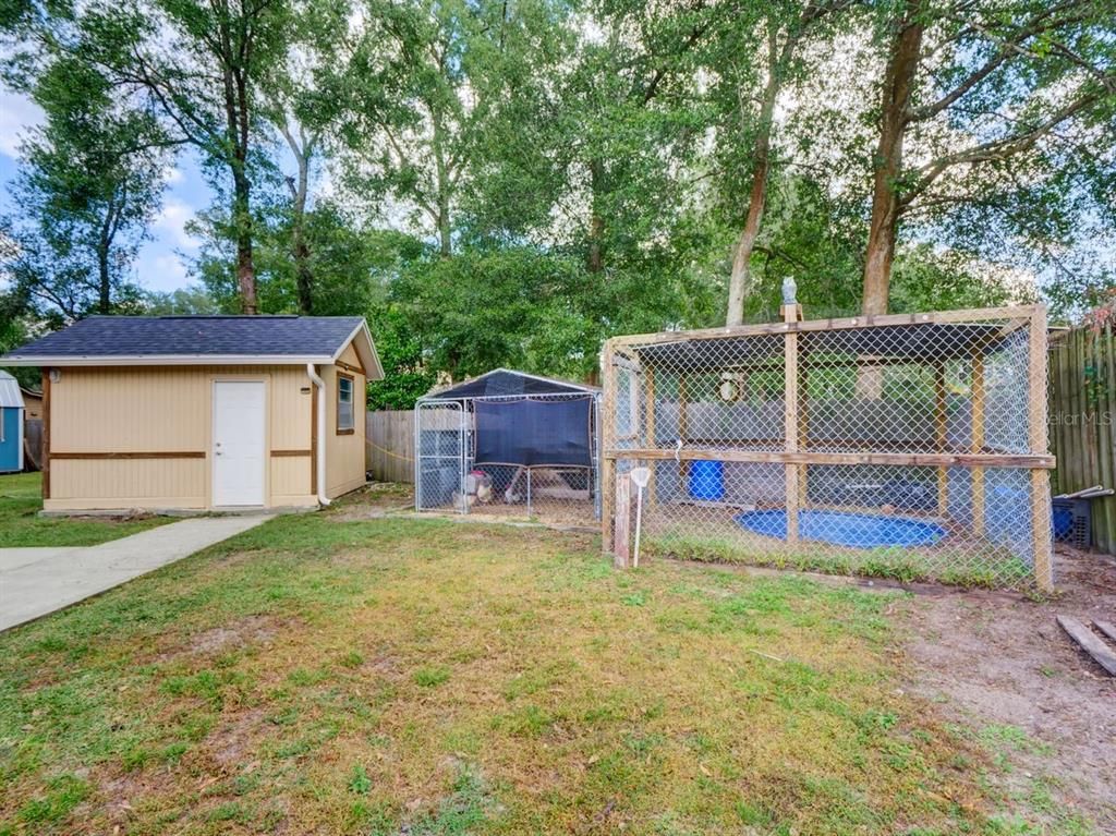 Backyard, Detached Garage, Exterior