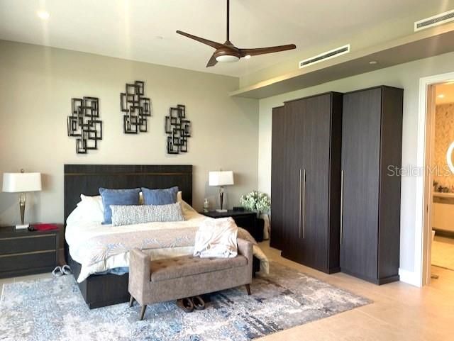 Bedroom, Interior, Recessed Lighting