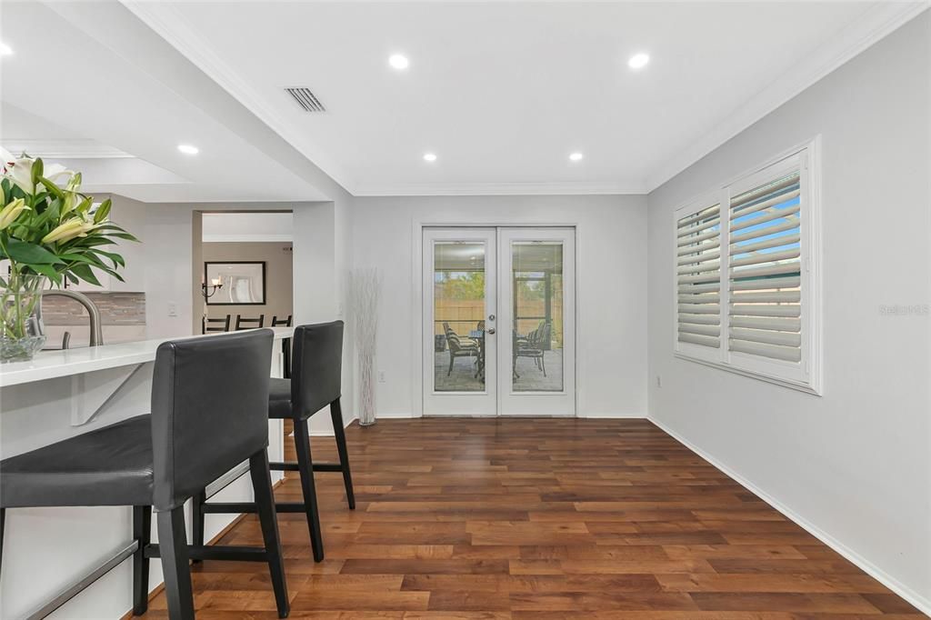 Interior, Recessed Lighting, Wood Texture Flooring