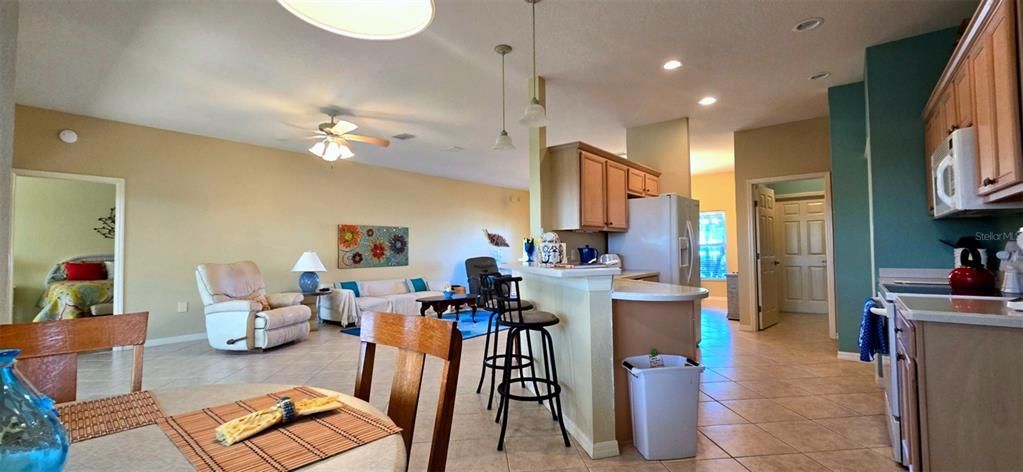 Interior, Kitchen, Living room, Pendant Lights, Recessed Lighting