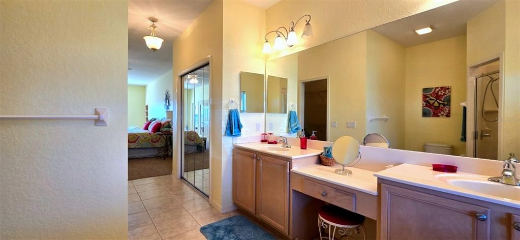 Bathroom, Dual Sink Vanities, Interior, Pendant Lights