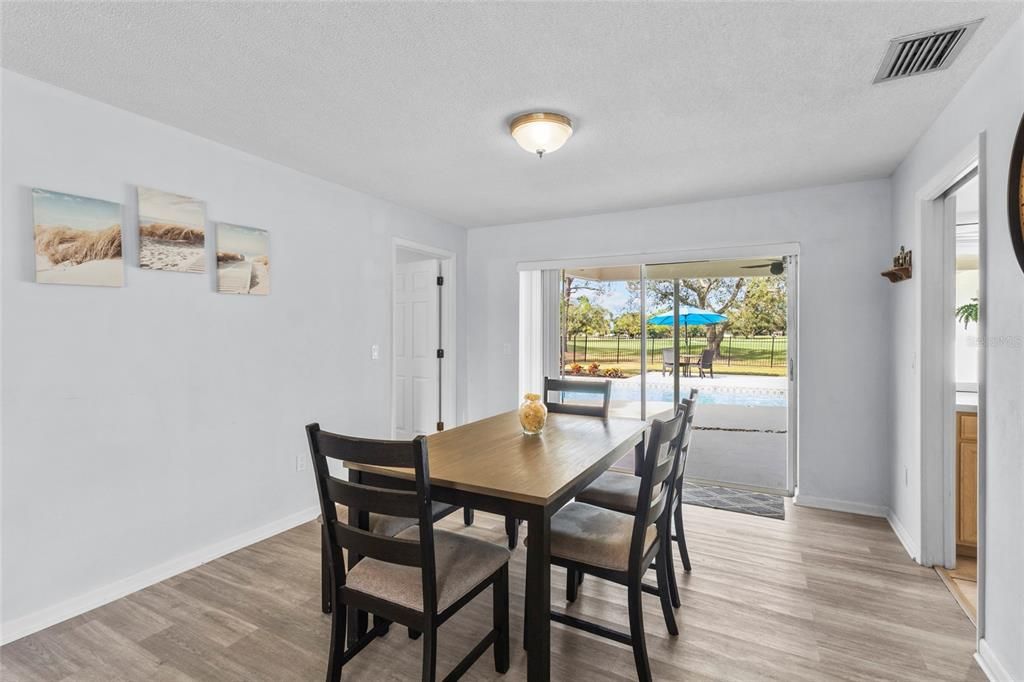 Dining room, Interior, Wood Texture Flooring