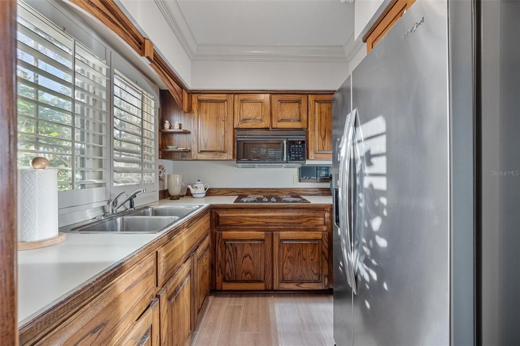 Interior, Kitchen, Wood Texture Flooring