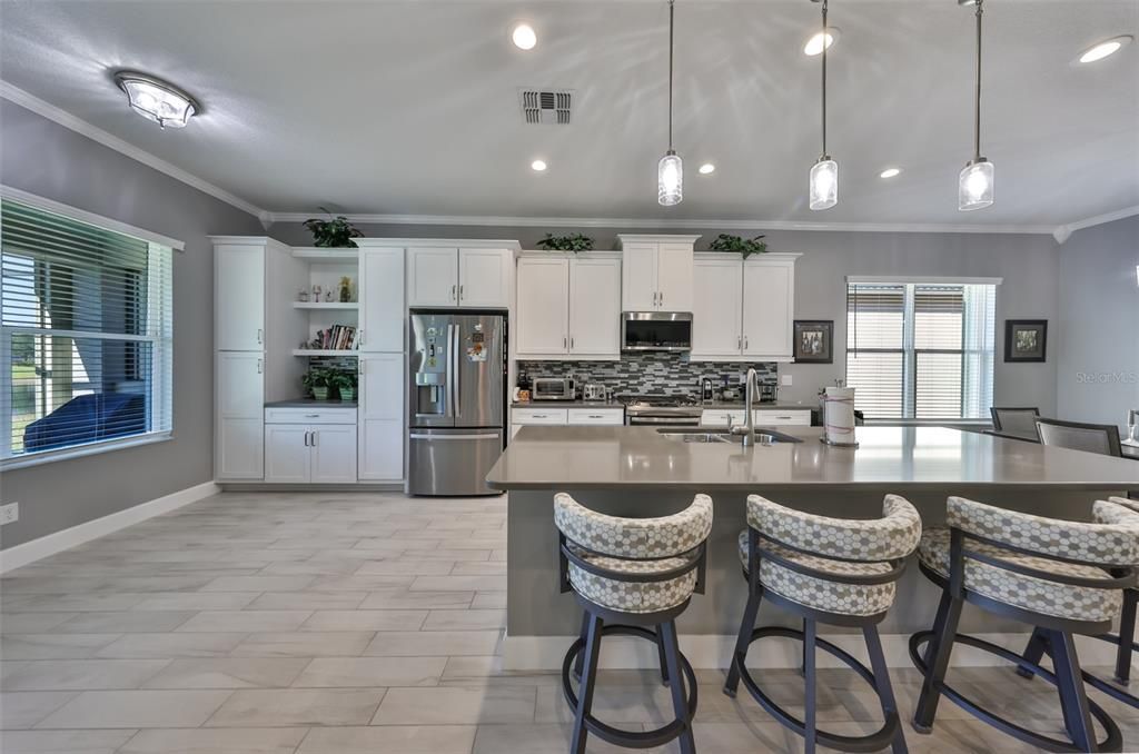 Interior, Kitchen, Pendant Lights, Recessed Lighting, Stainless Steel Appliances