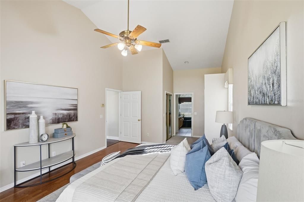 Bedroom, Interior, Wood Texture Flooring