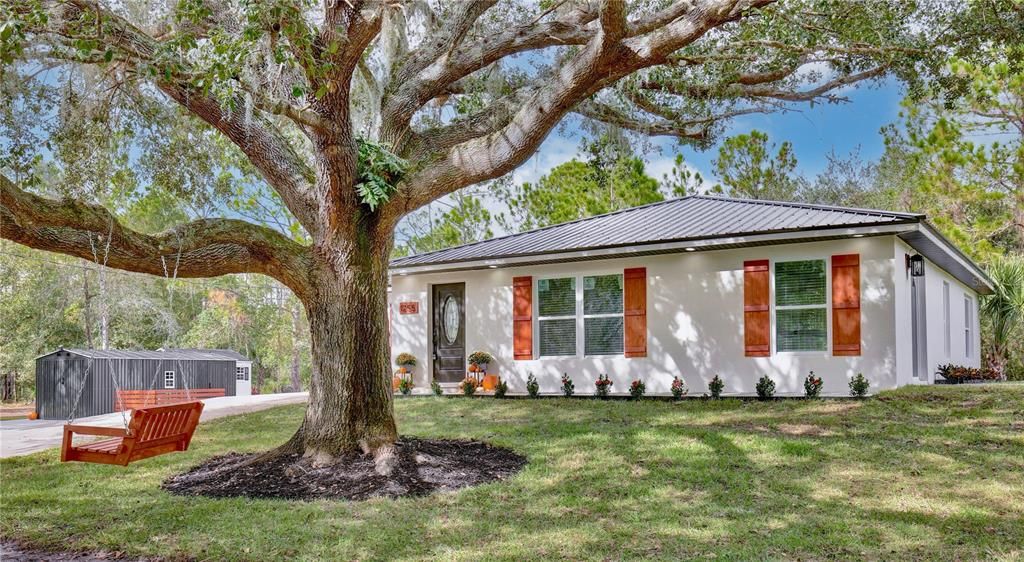 Backyard, Detached Garage, Exterior