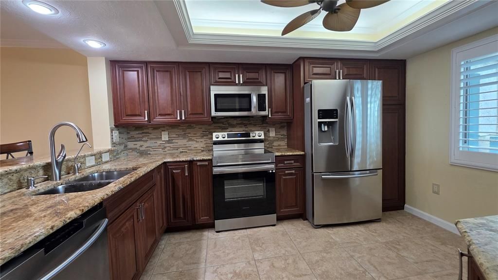 Interior, Kitchen, Recessed Lighting, Stainless Steel Appliances